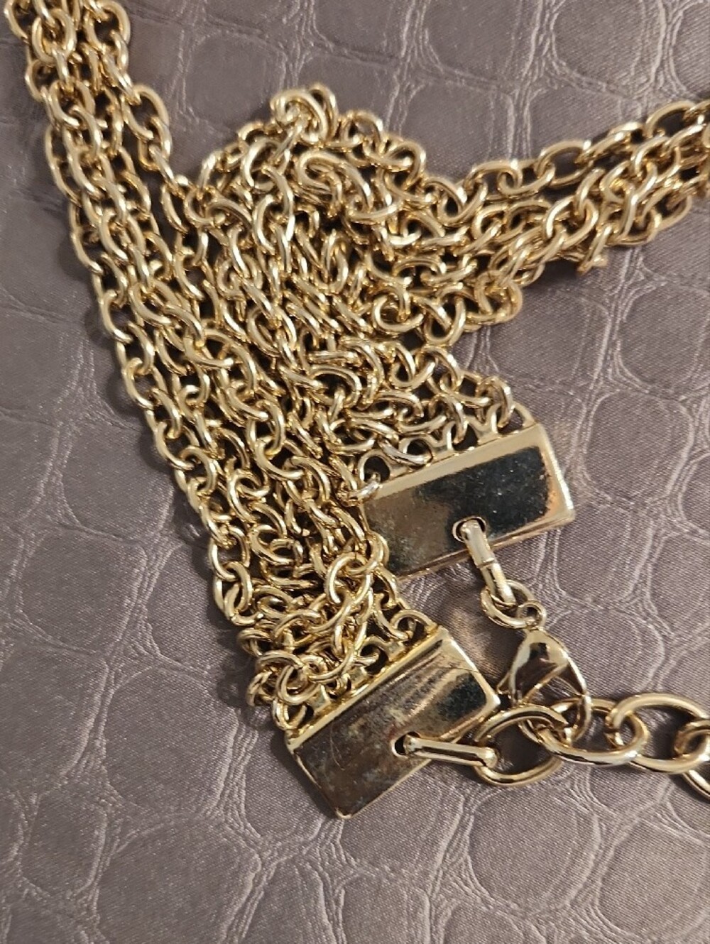 Gold Multi-Chain Statement Belt - Picture 3 of 5
